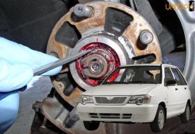 گریس کاری بلبرینگ چرخ جلو پراید